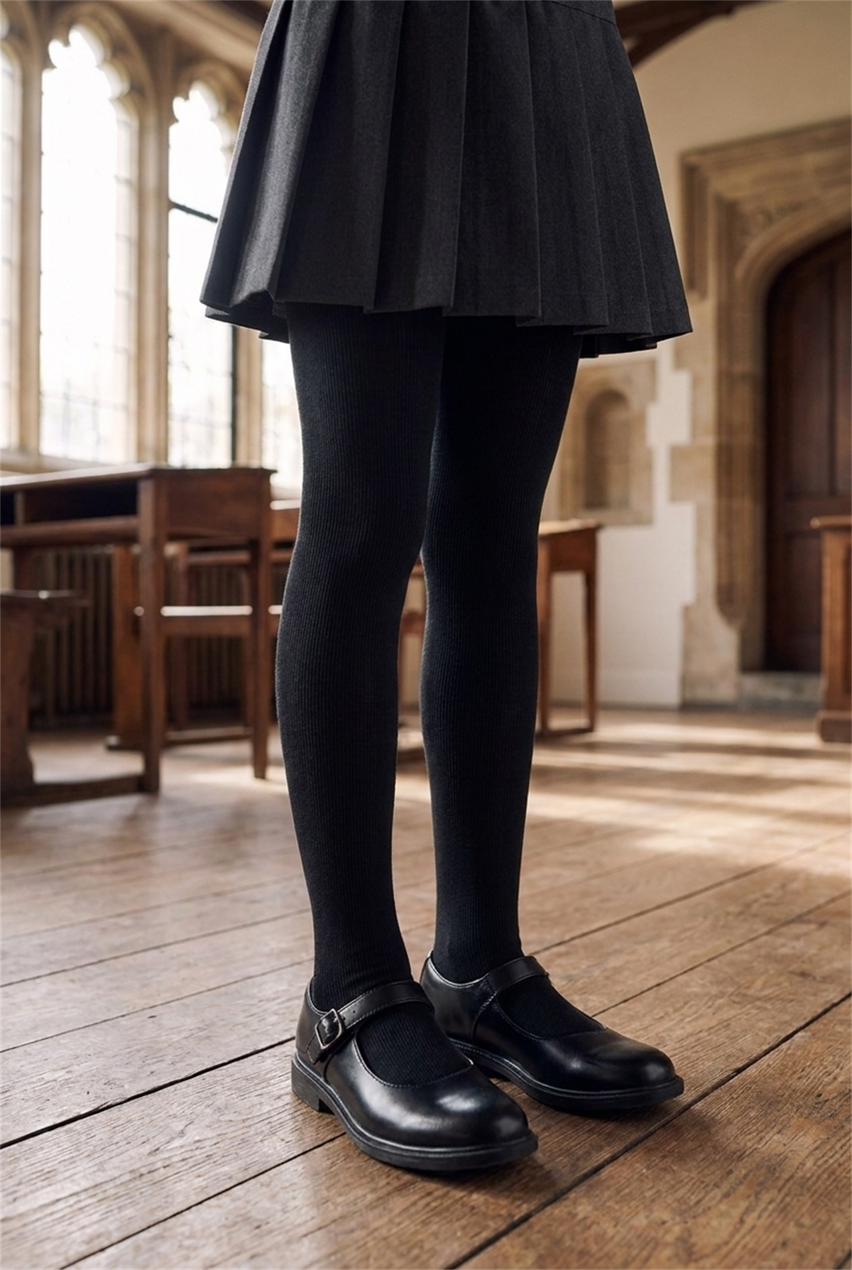 40 Denier Childrens Opaque Tights Black