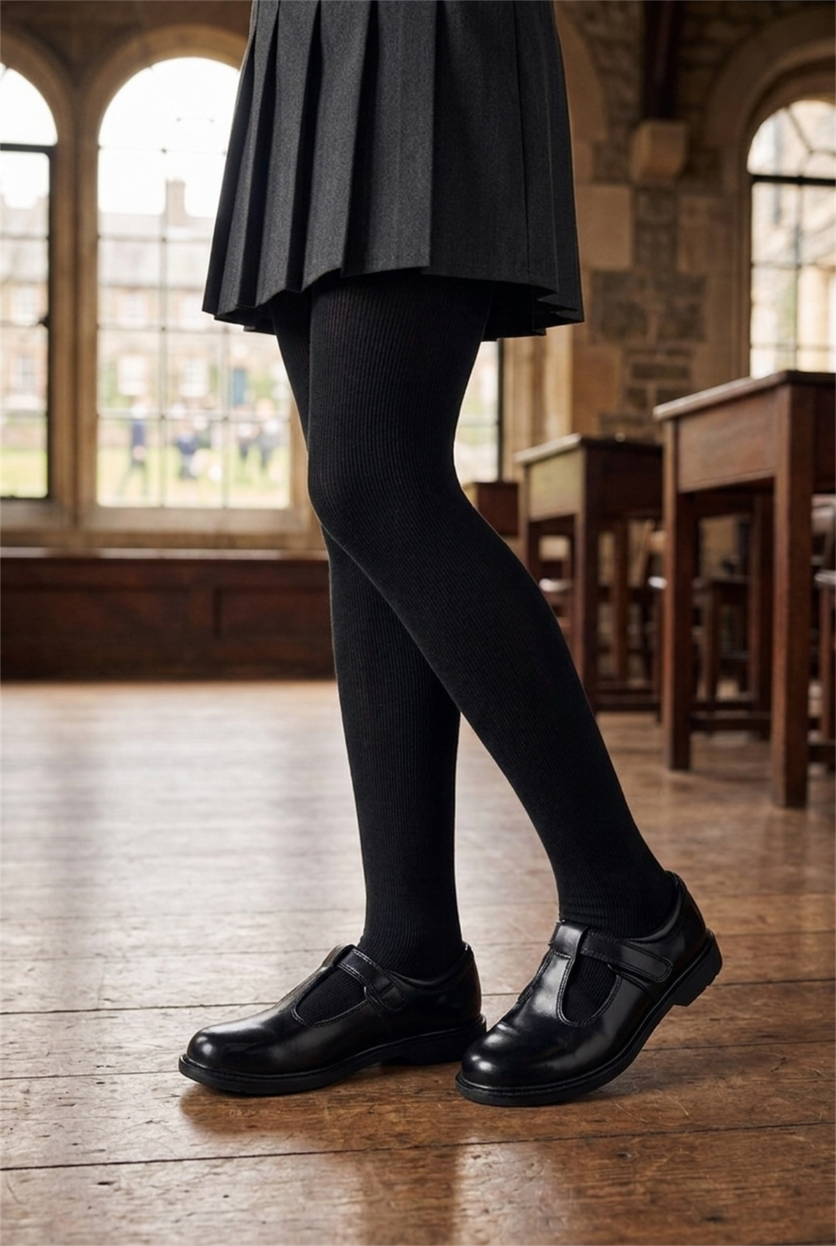 40 Denier Childrens Opaque Tights Black