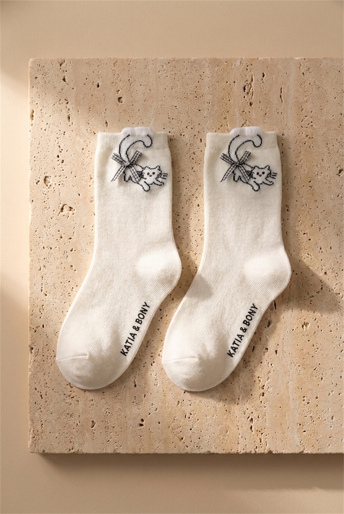 12601G2004 4PCK HAYVAN DESENLİ KIZ ÇOCUK SOKET ÇORAP Patterned