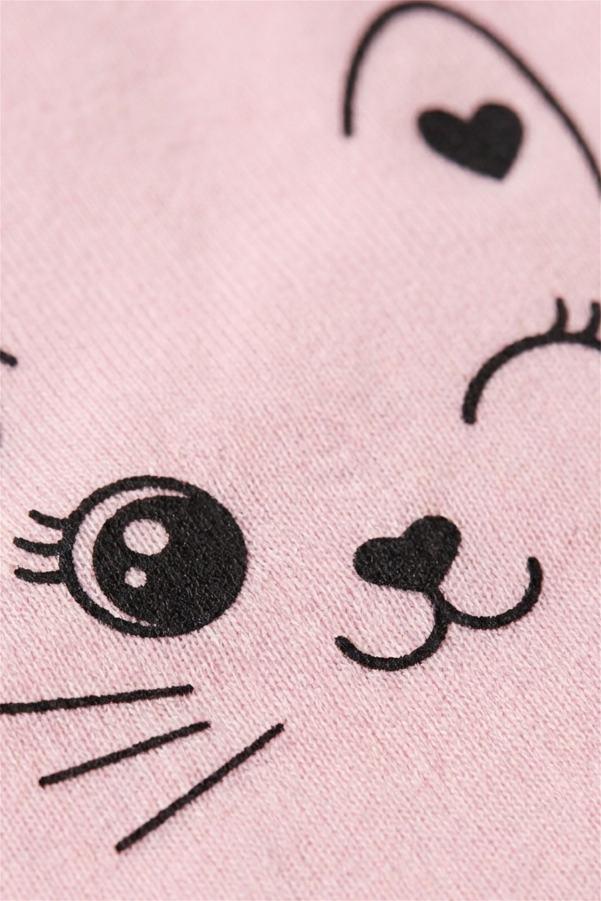 12503G1059 5PCK KEDİ BASKILI KIZ ÇOCUK ATLET - K-7923 Patterned