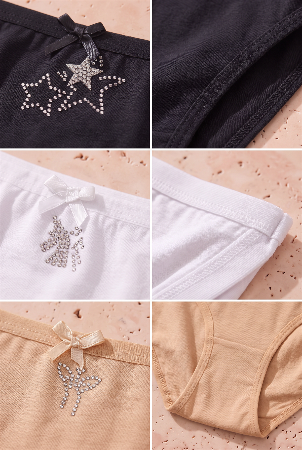 Kız Çocuk 5li Paket Çok Renkli Slip Külot