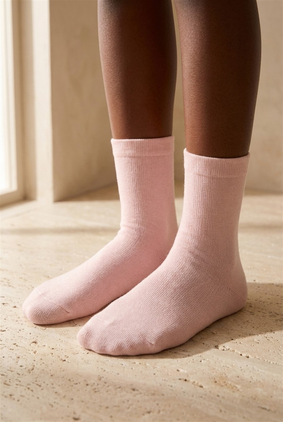 Girls Basic Socks Pink