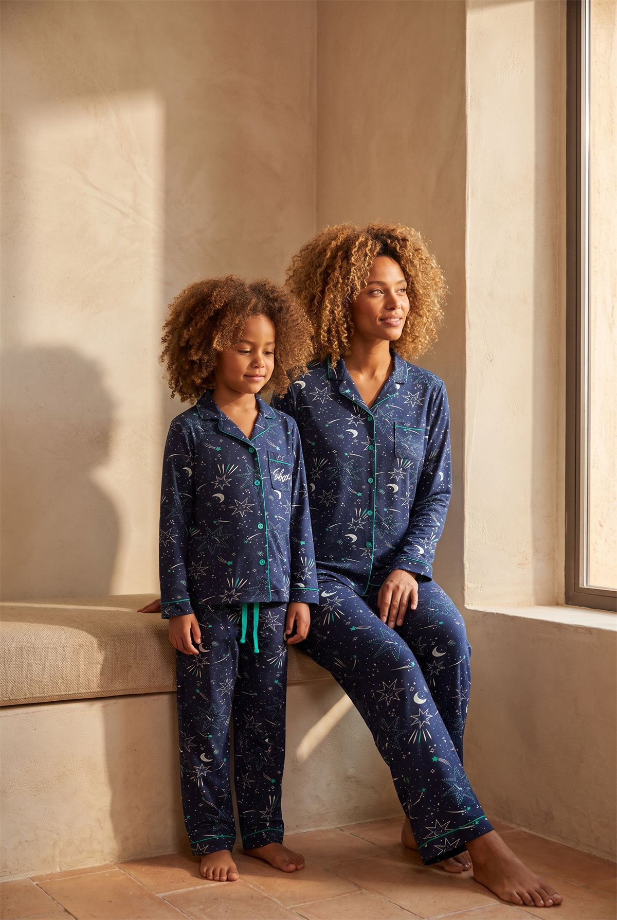Kız Çocuk Blue Harmony Pijama Takımı Lacivert