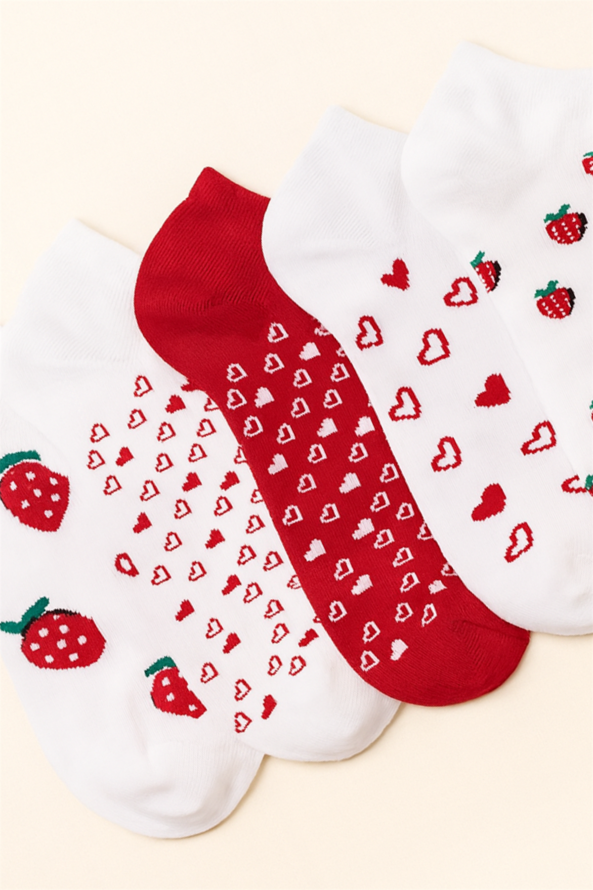 12401G2112 5 PCK DESENLİ ÇOCUK STEP ÇORAP Desenli