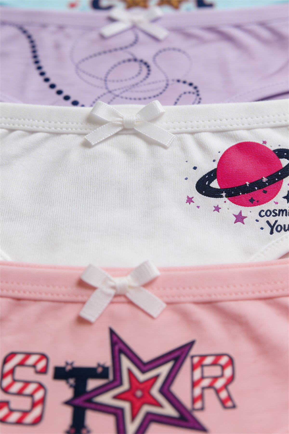 12503G1030 5PCK DESENLİ KIZ ÇOCUK KÜLOT - 3784 ÇOK RENKLİ