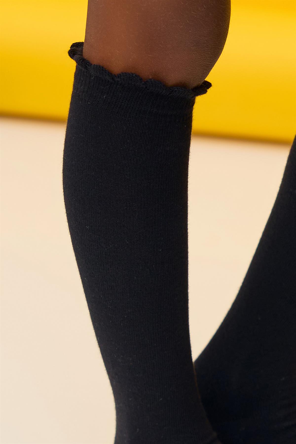 Girls Knee-High Socks Black