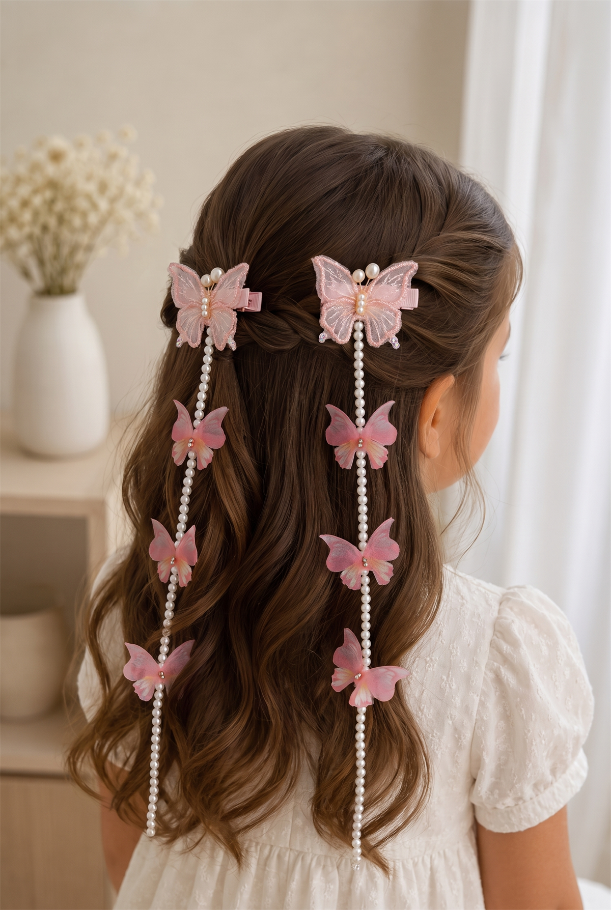 22505G2375 SALLANTILI İNCİ TOKA-26536 Pembe