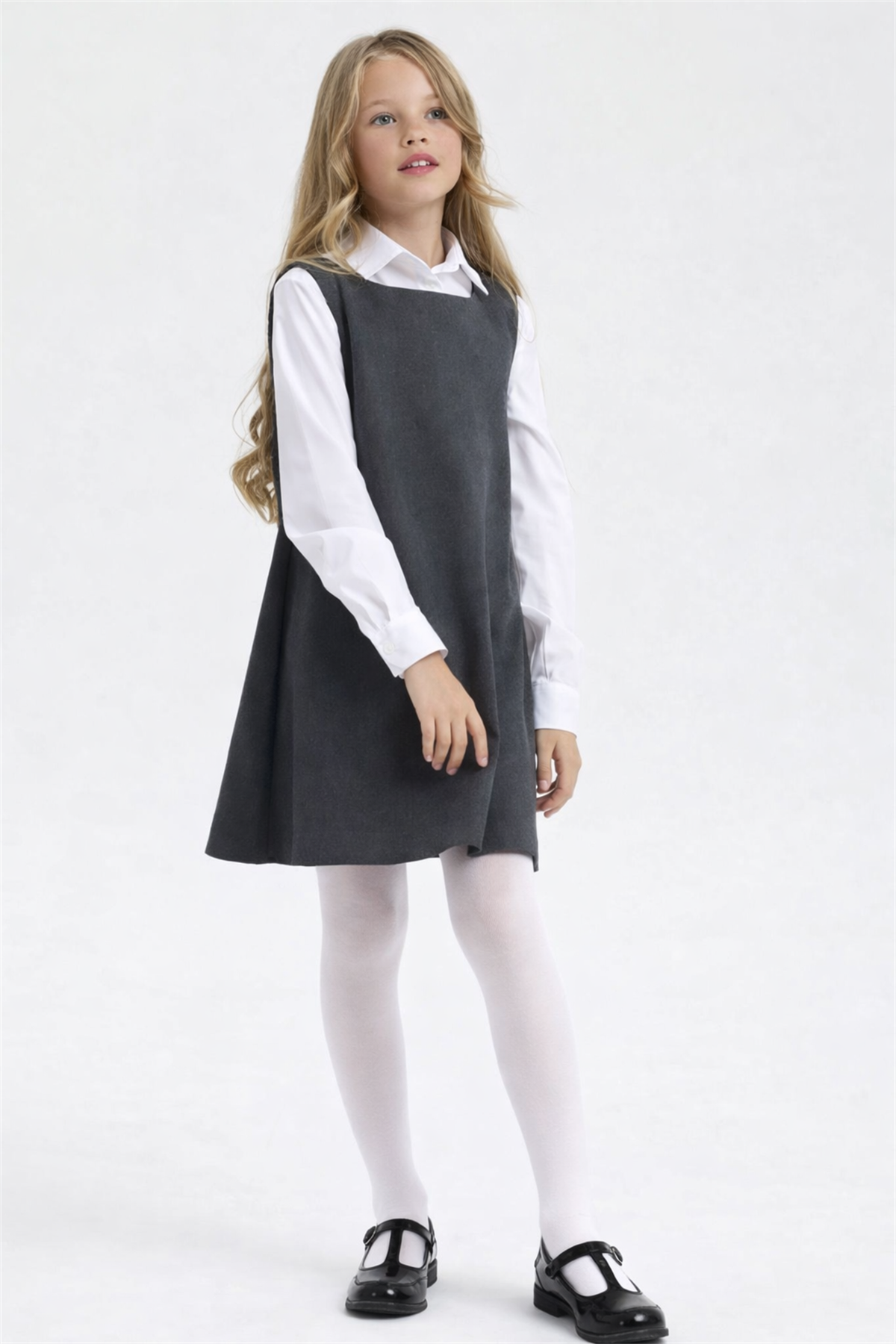 Kız Çocuk Mus Külotlu Çorap Beyaz