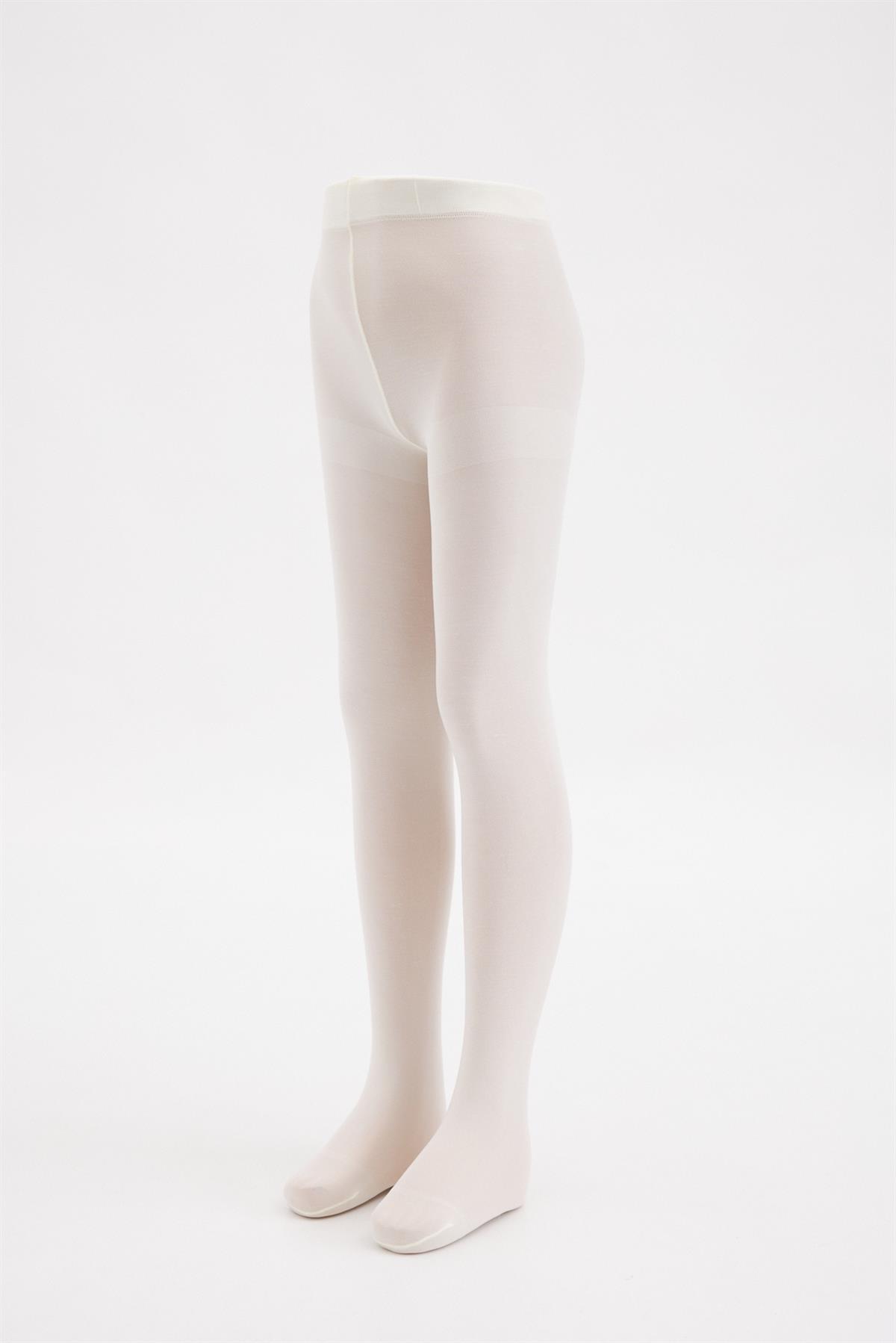 Girls Tights in Ecru