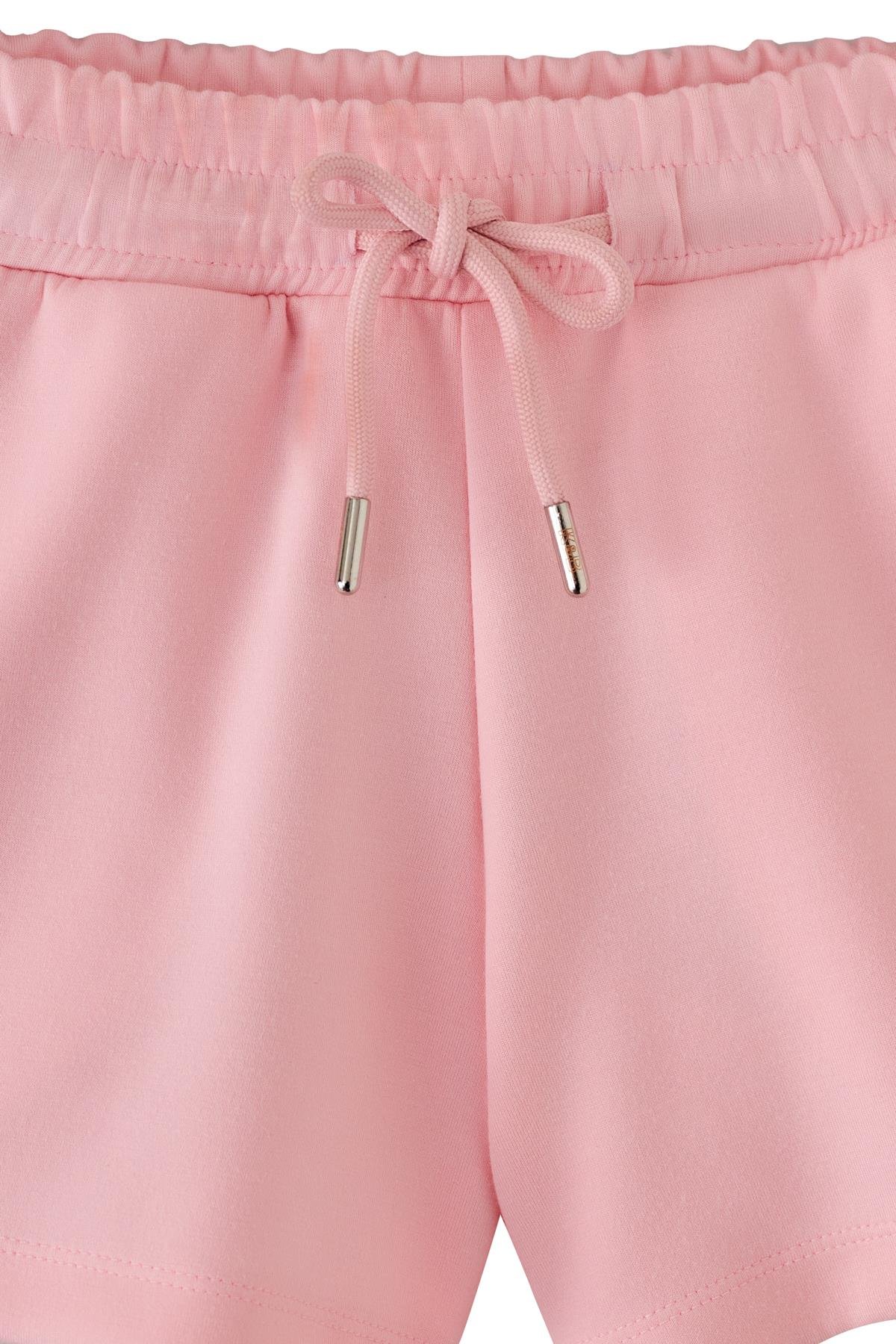 Girls Pink Smiling Face Shorts