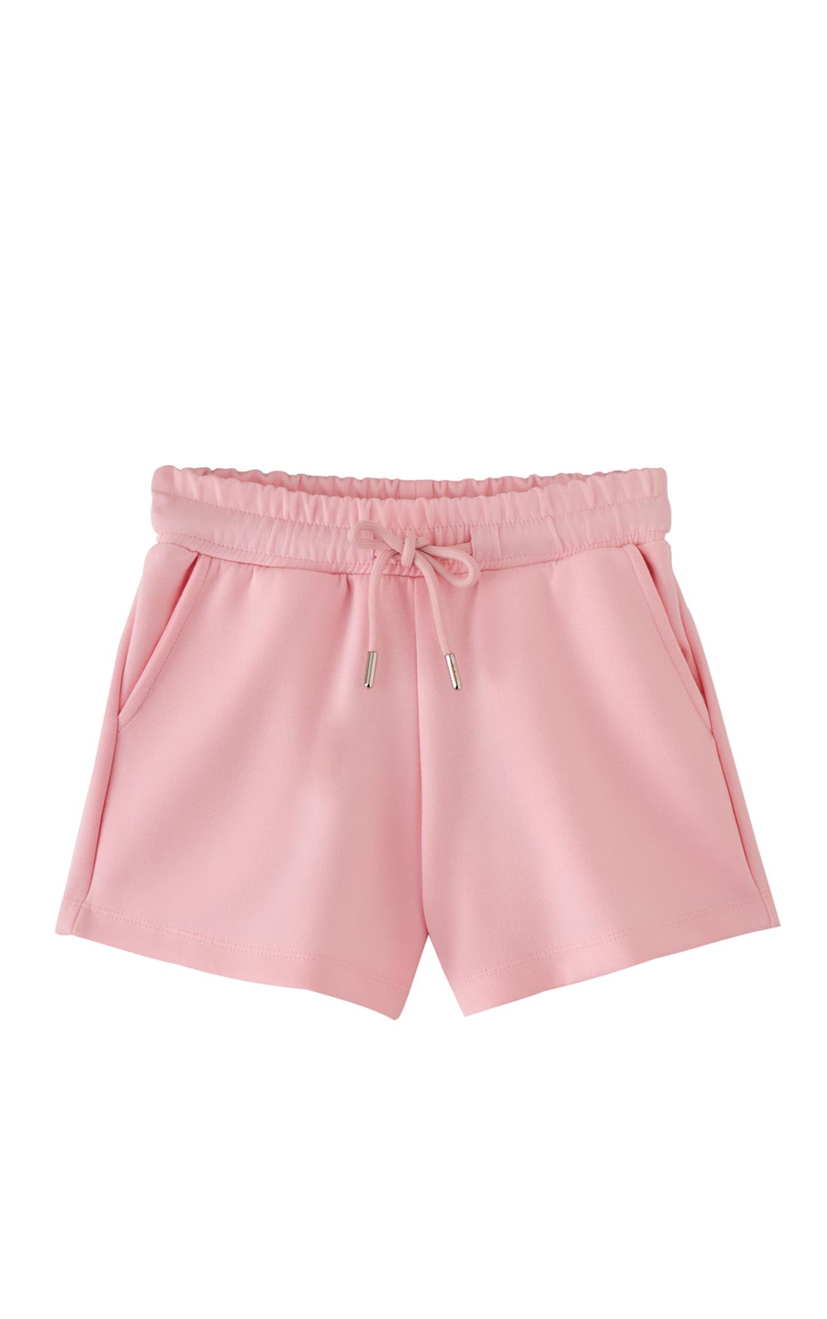 Girls Pink Smiling Face Shorts