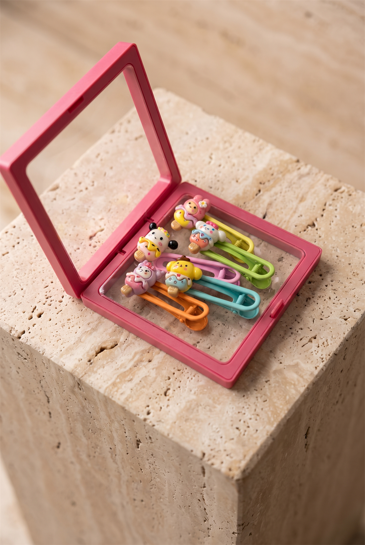 22505G2374 DESENLİ TOKA SETİ-23390 Pembe
