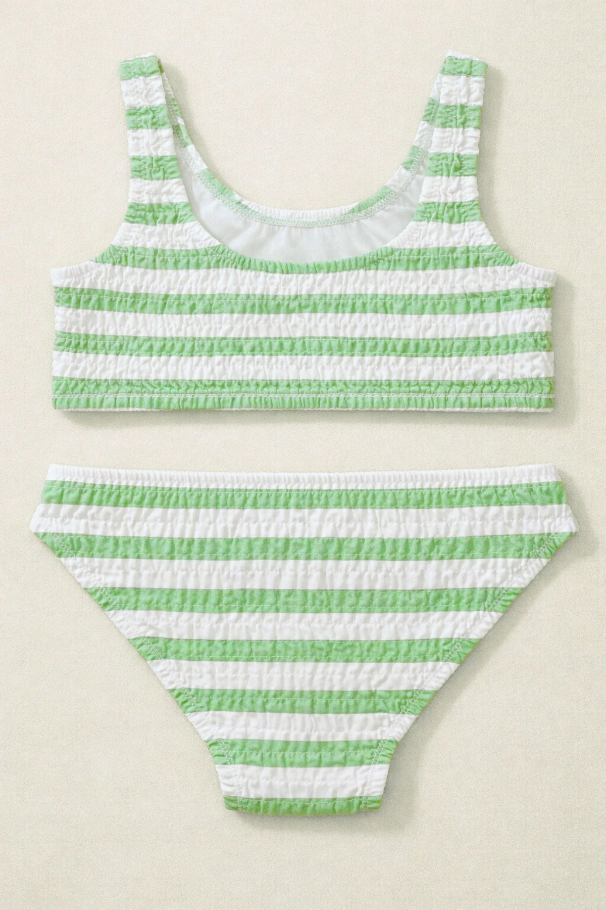 Kız Çocuk Sea La Vie Şeritli Bikini Takımı Yeşil