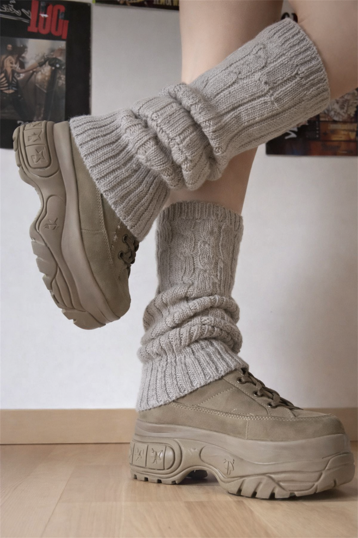 Girls Stripe Patterned Leggings