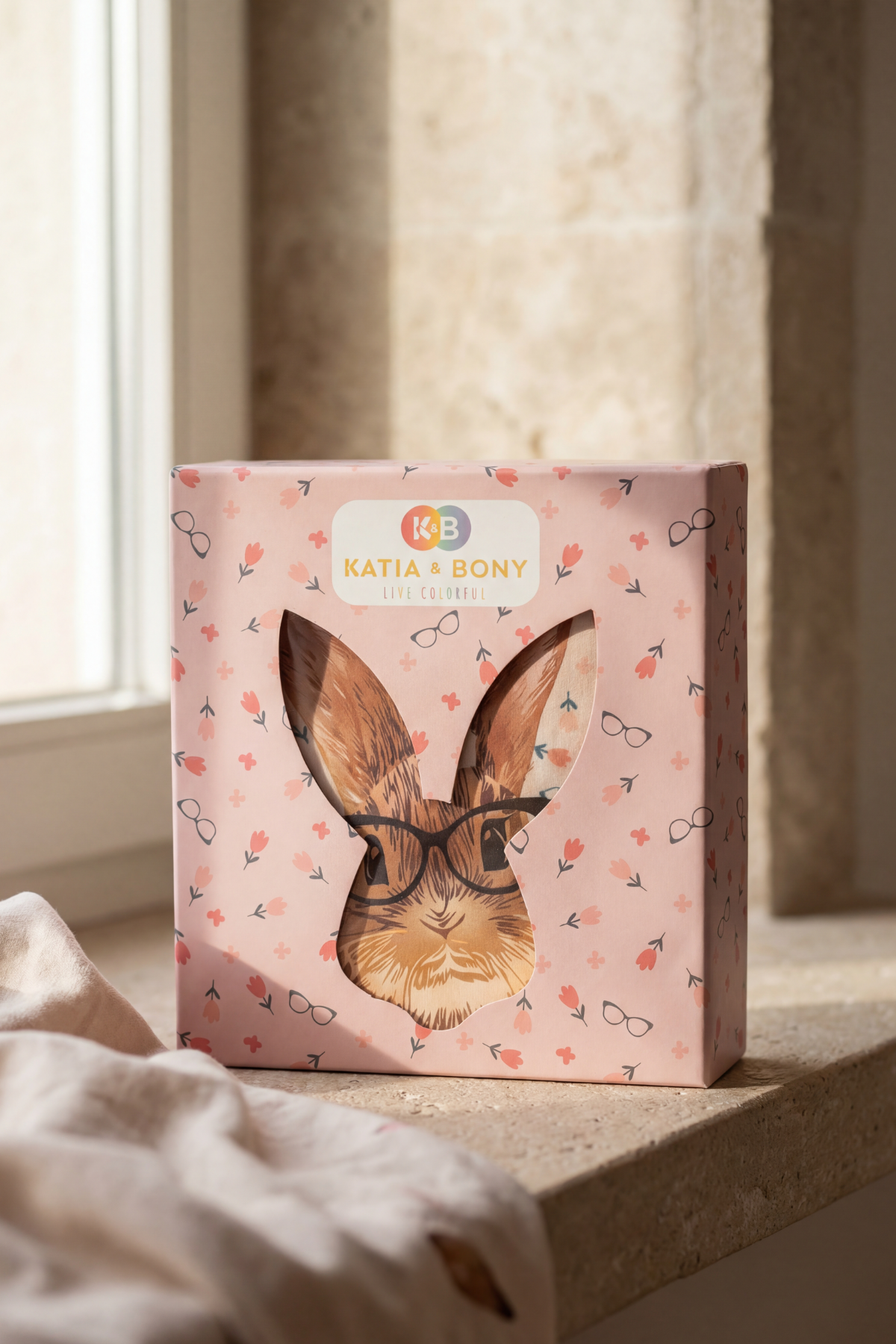 Kız Çocuk Tavşan Desenli Kutulu Pijama Takımı