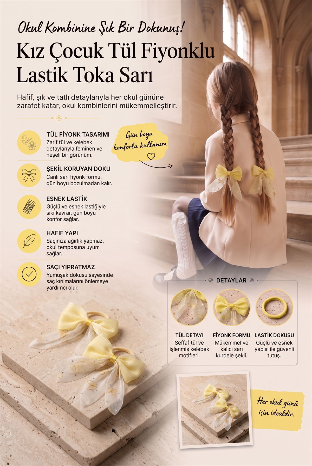22505G2383 DESENLİ FİYONK TOKA-26600 Sarı