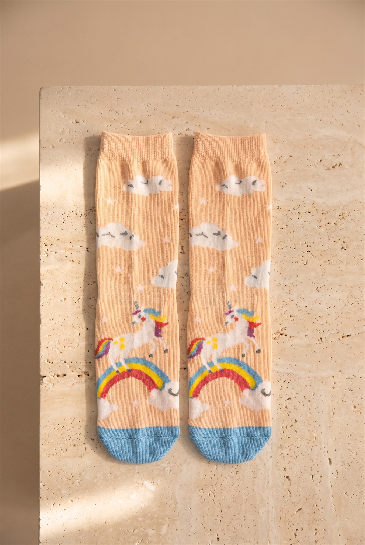 Kız Çocuk Unicorn Desenli 3Lü Kutulu Soket Çorap