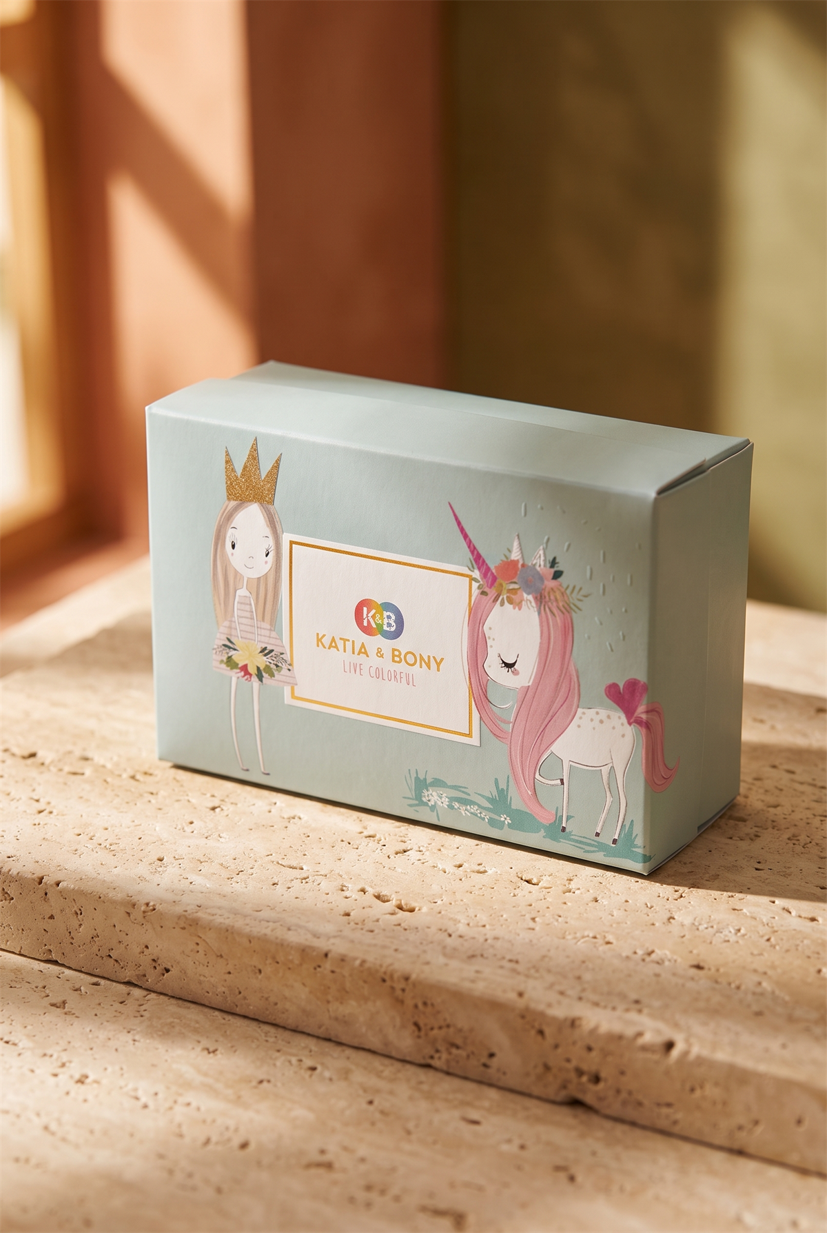Kız Çocuk Unicorn Desenli 4lü Kutulu Soket Çorap