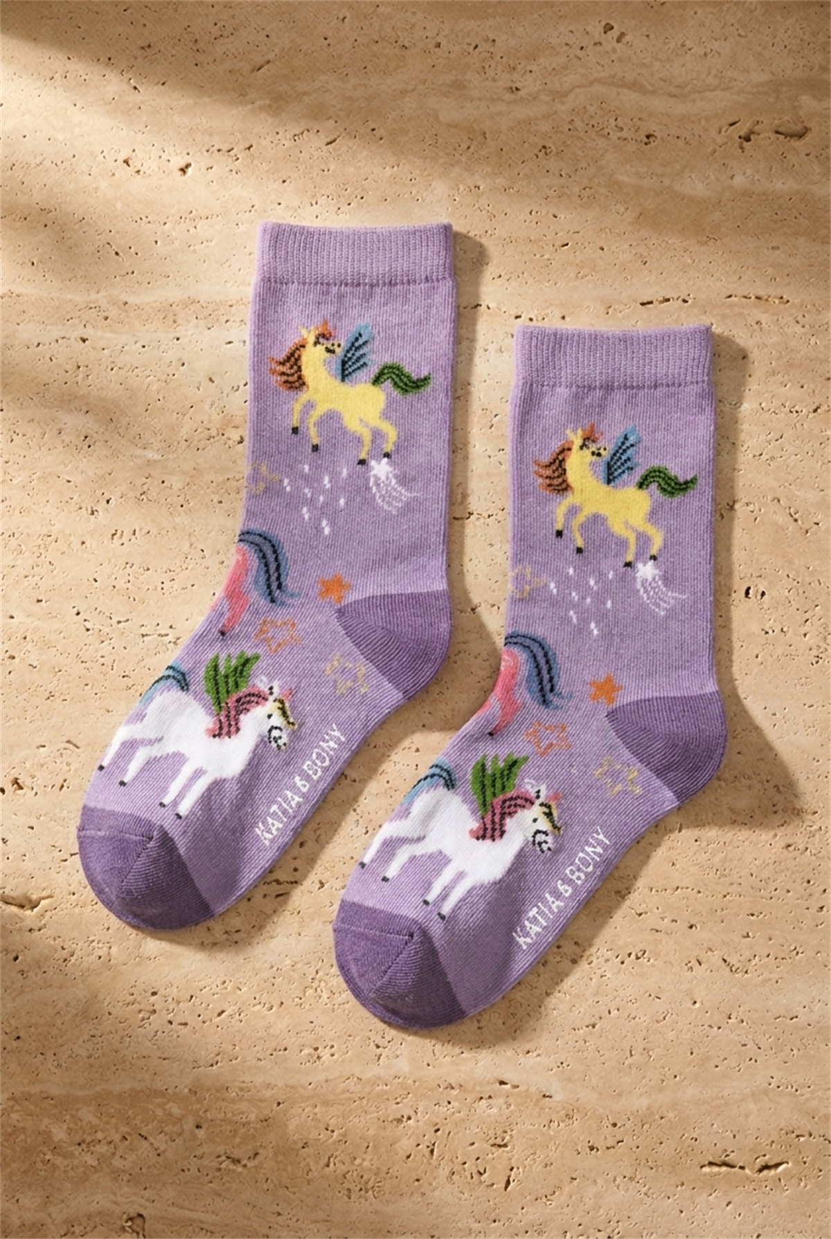 Kız Çocuk Unicorn Desenli 4lü Paket Soket Çorap