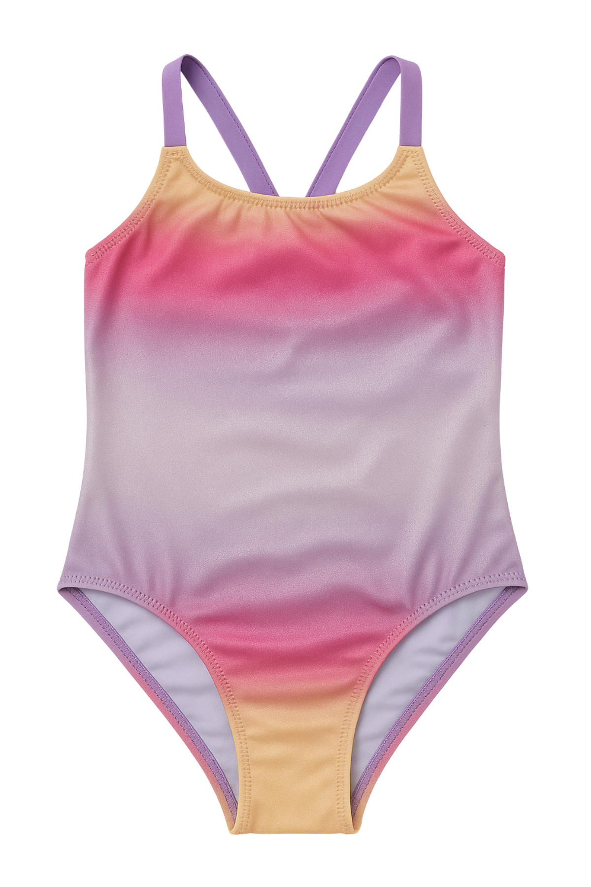Girls Unicorn Back Detail Swimsuit Multi-Colored