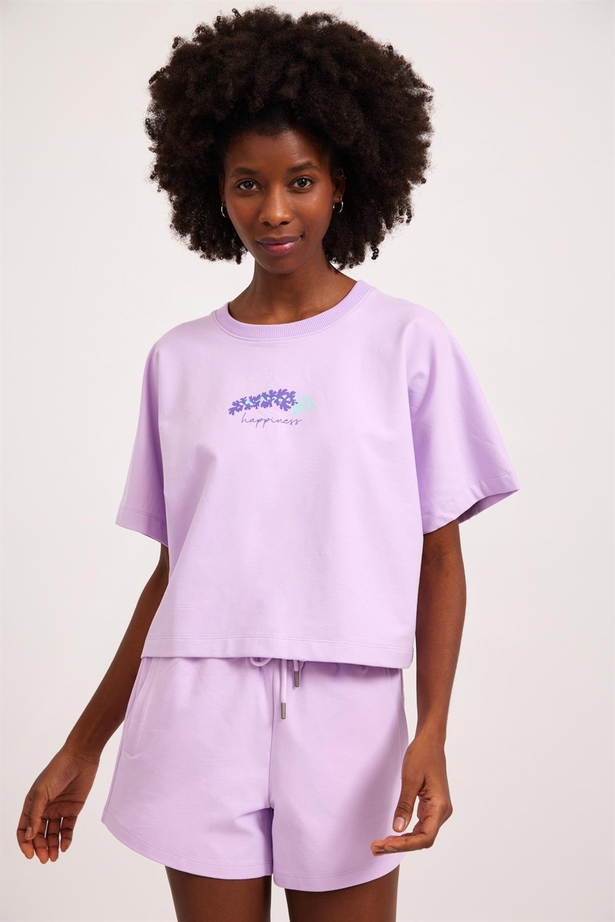 Womens Lavender T-Shirt Lilac