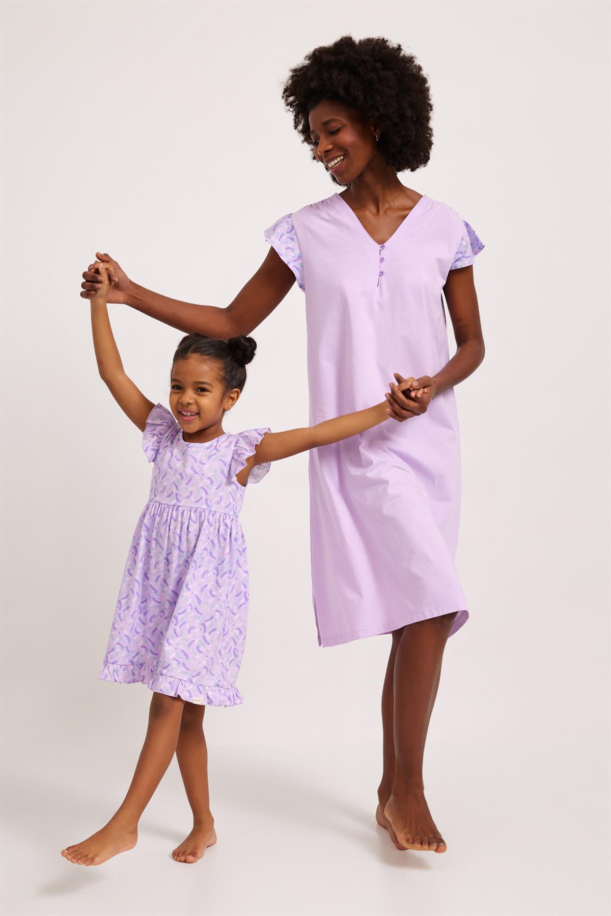 Lavender Girls Nightgown Lilac