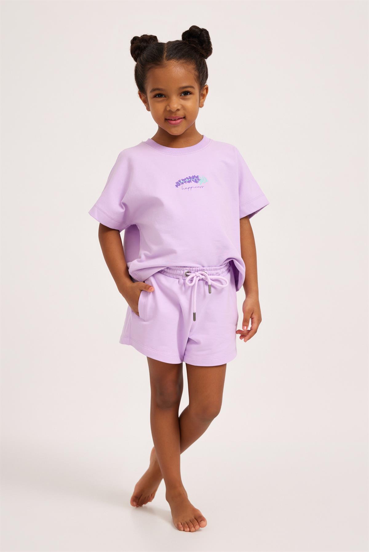 Lavender Girls Shorts Lilac
