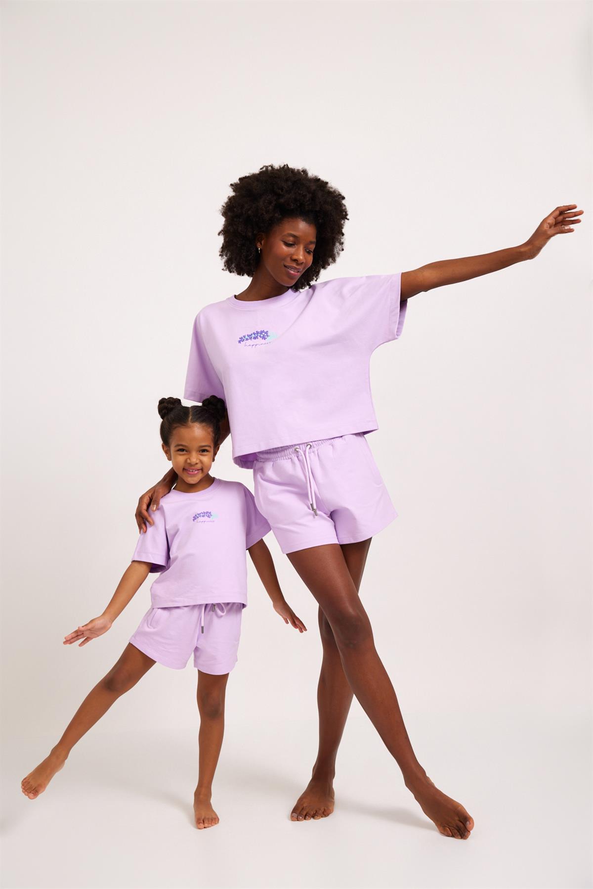 Lavender Girls Shorts Lilac