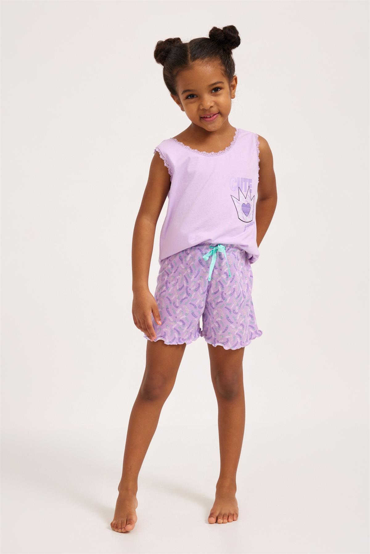 Lavender Girls Shorts Lilac