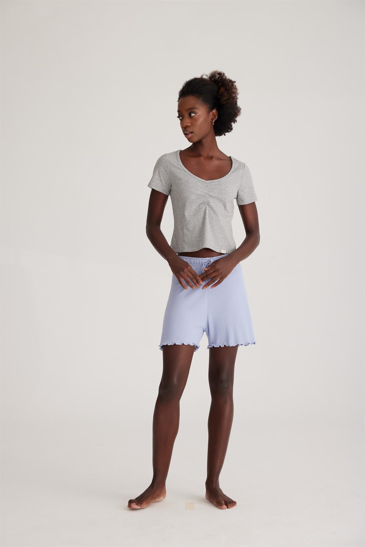 Women’s Loungewear T-shirt Gray-Melange