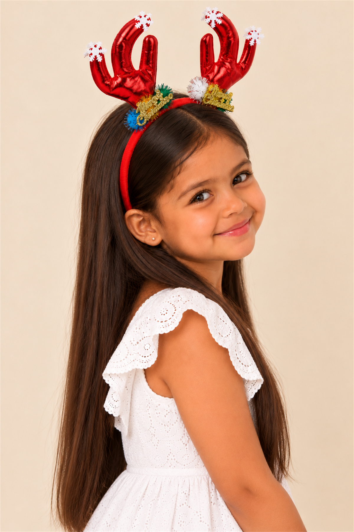 Marry Chirstmas Desenli Noel Taç