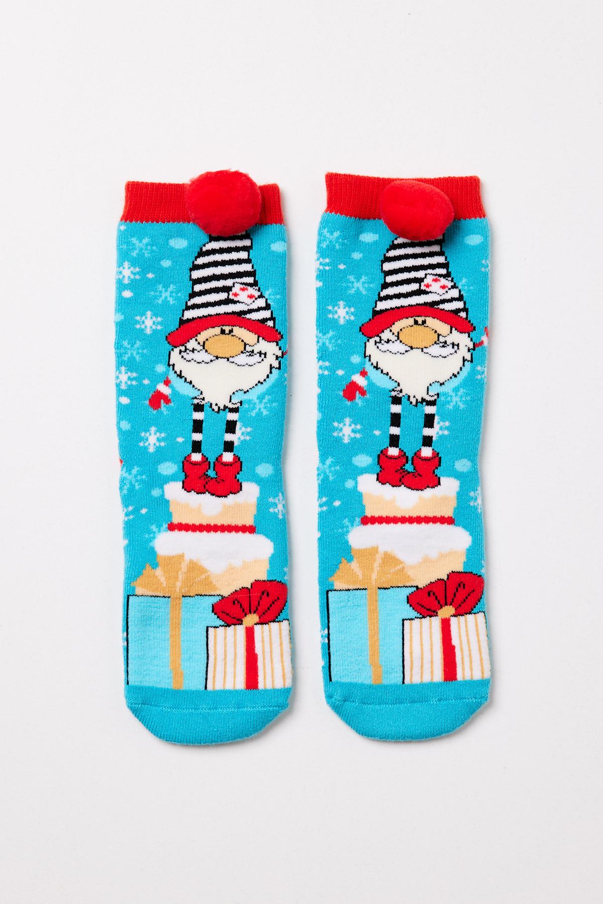 Womens New Year Sock Socks Blue