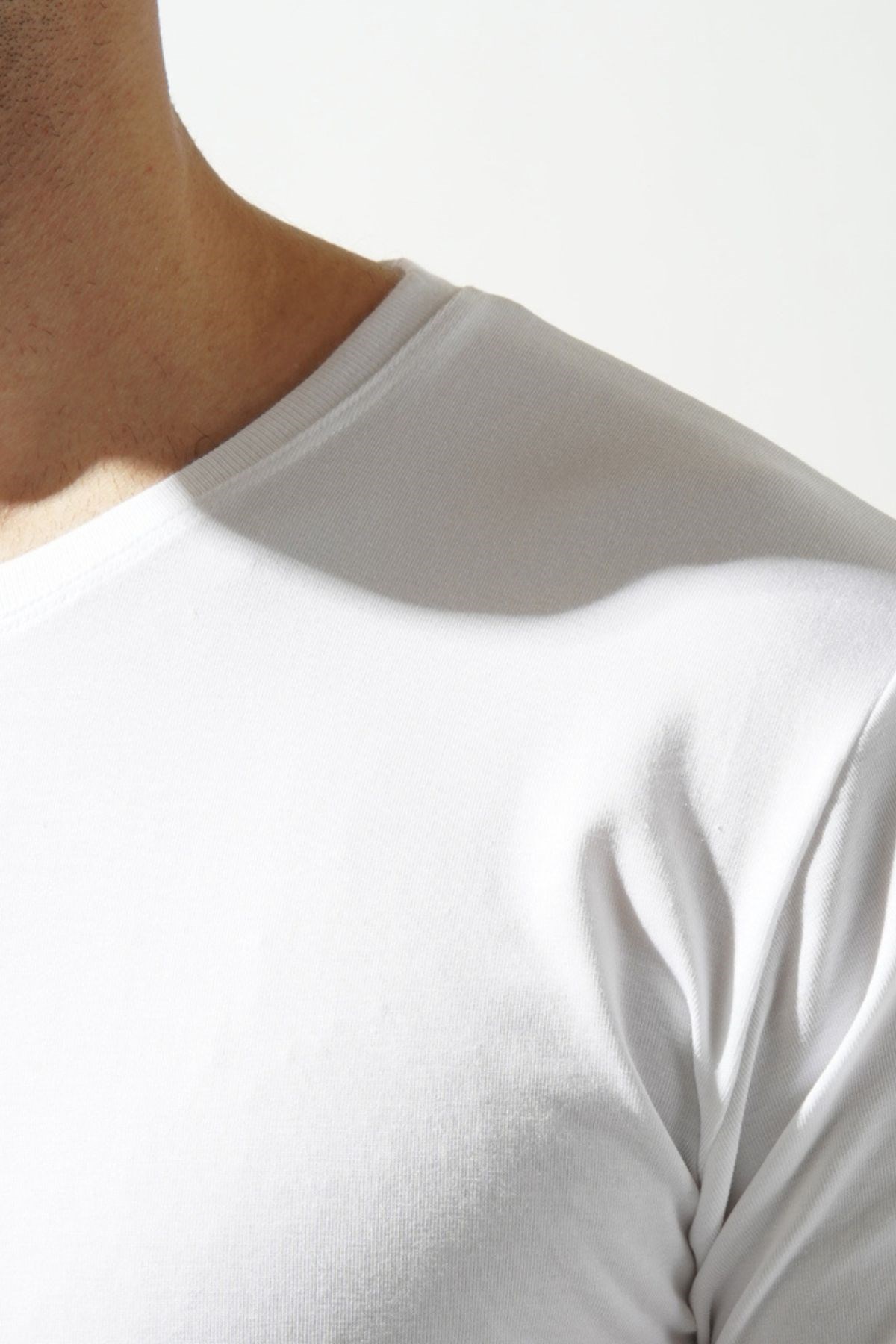 Crew Neck Basic Modal Mens Tank Top White