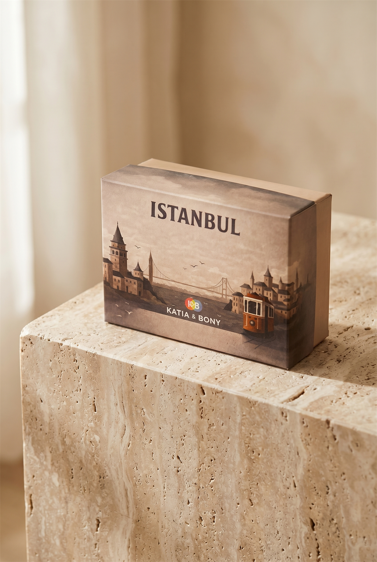Özel İstanbul Koleksiyonu Kutulu 3lü Şehir İkonları Unisex Çorap Seti