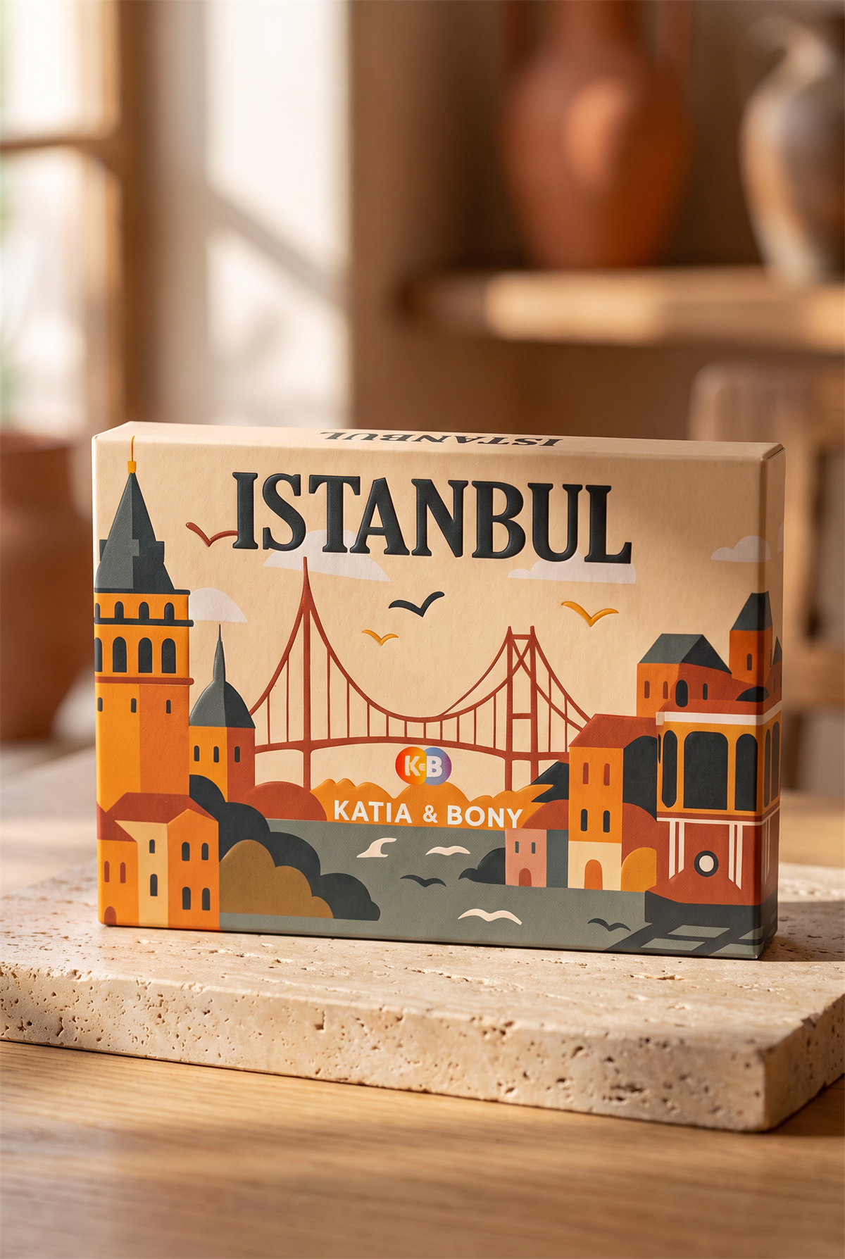 Özel İstanbul Koleksiyonu Kutulu 3lü Şehir İkonları Unisex Çorap Seti