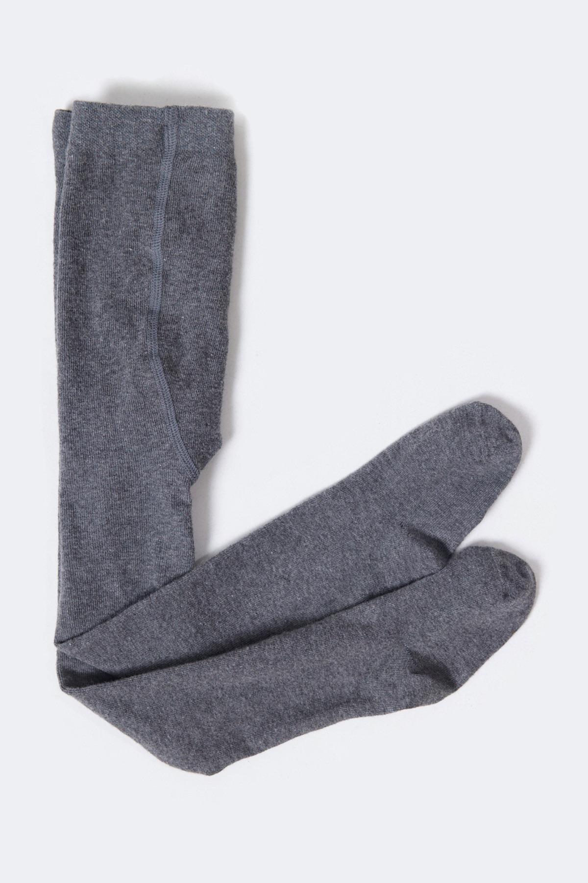 Cotton Basic Baby Tights Gray Mélange