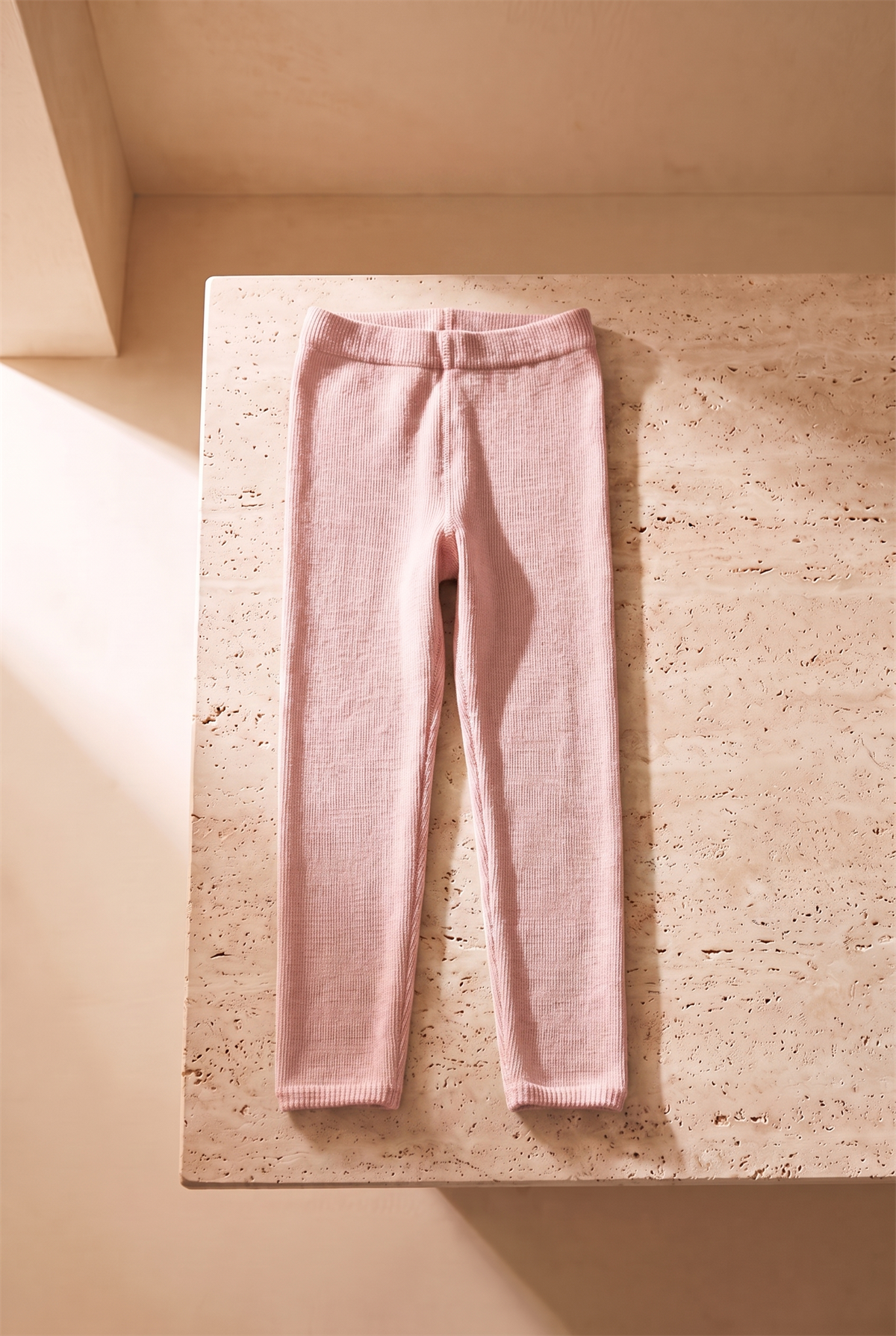Cotton Childrens Tights Light Pink
