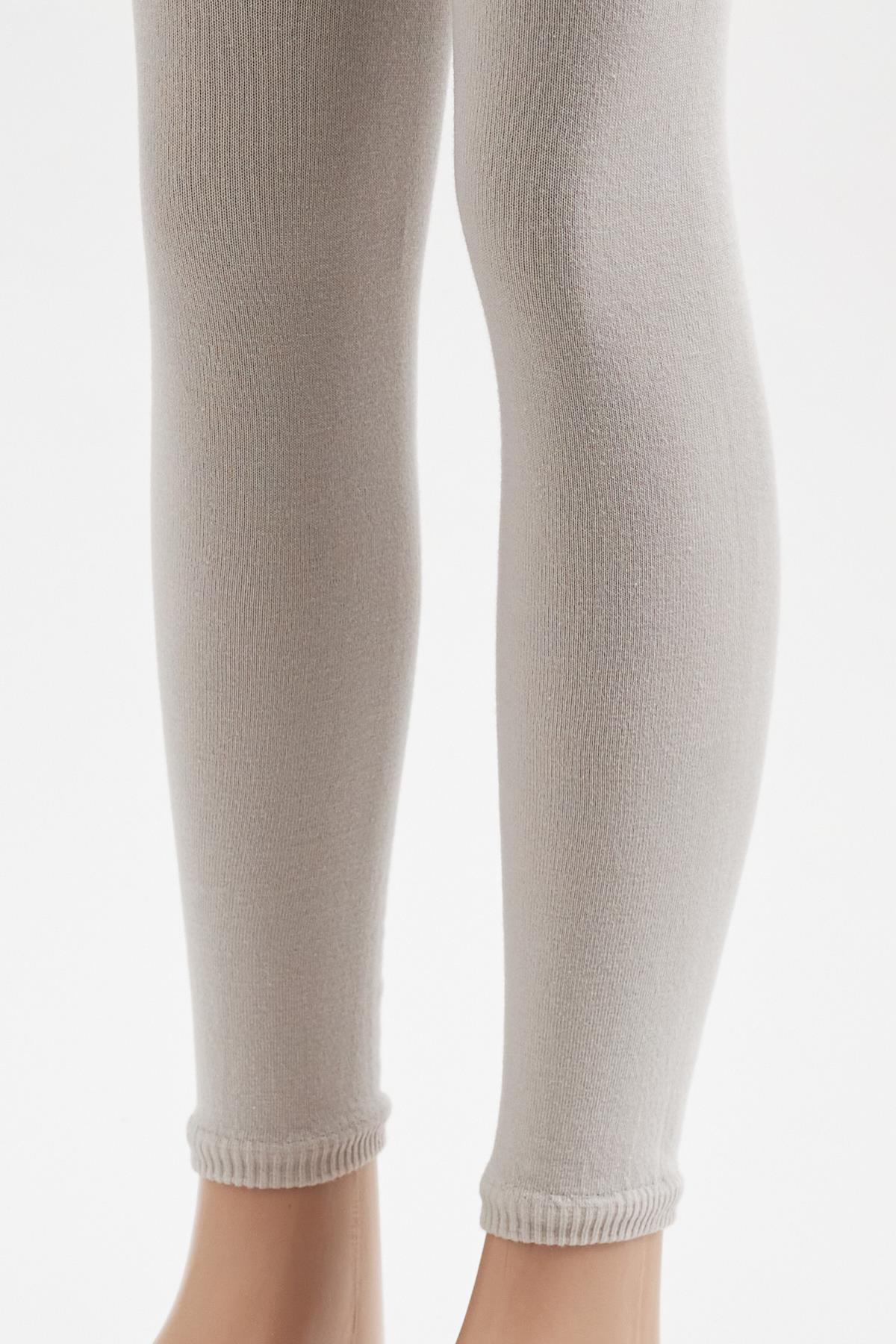 Childrens Cotton Leggings Beige