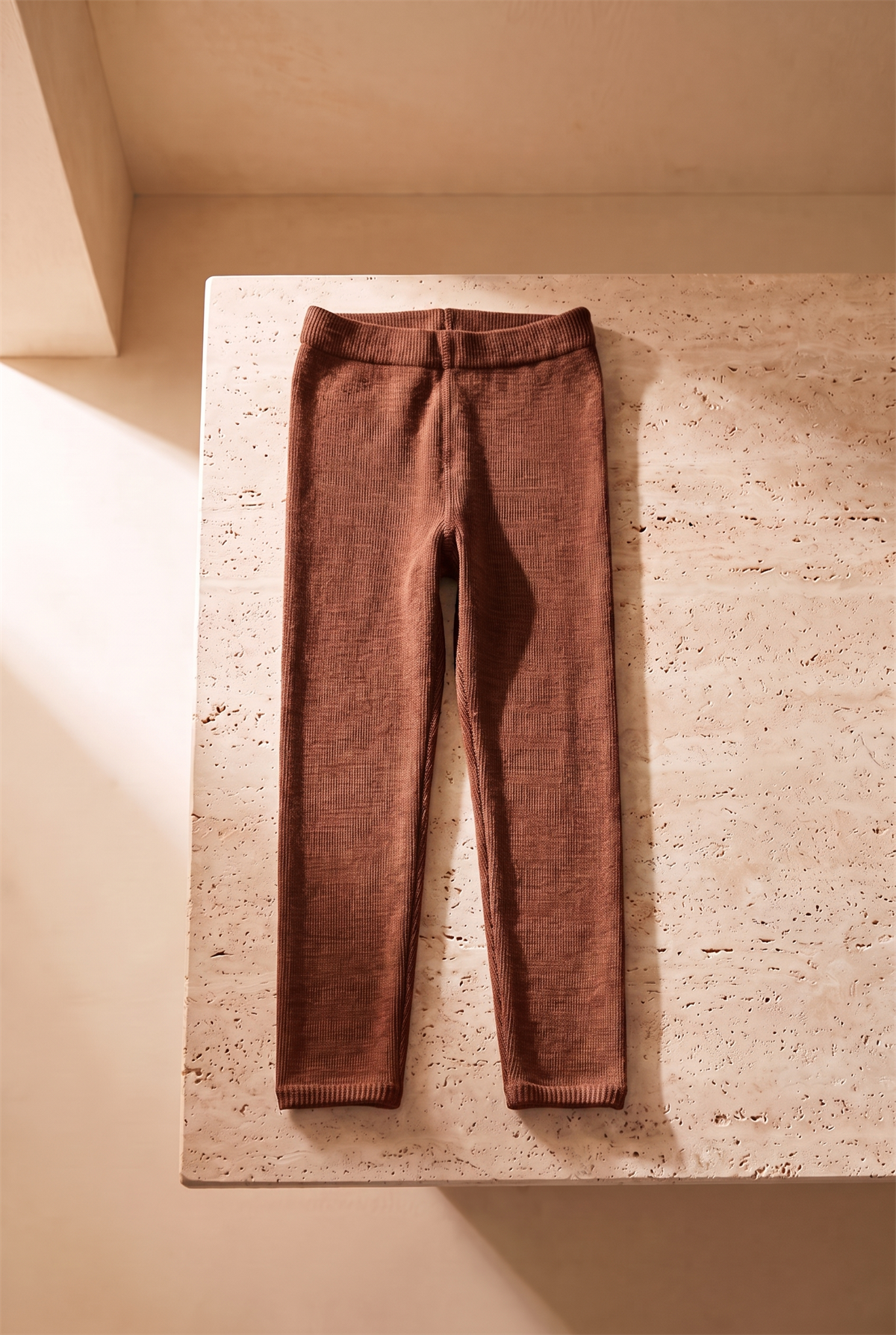Cotton Childrens Tights Brown