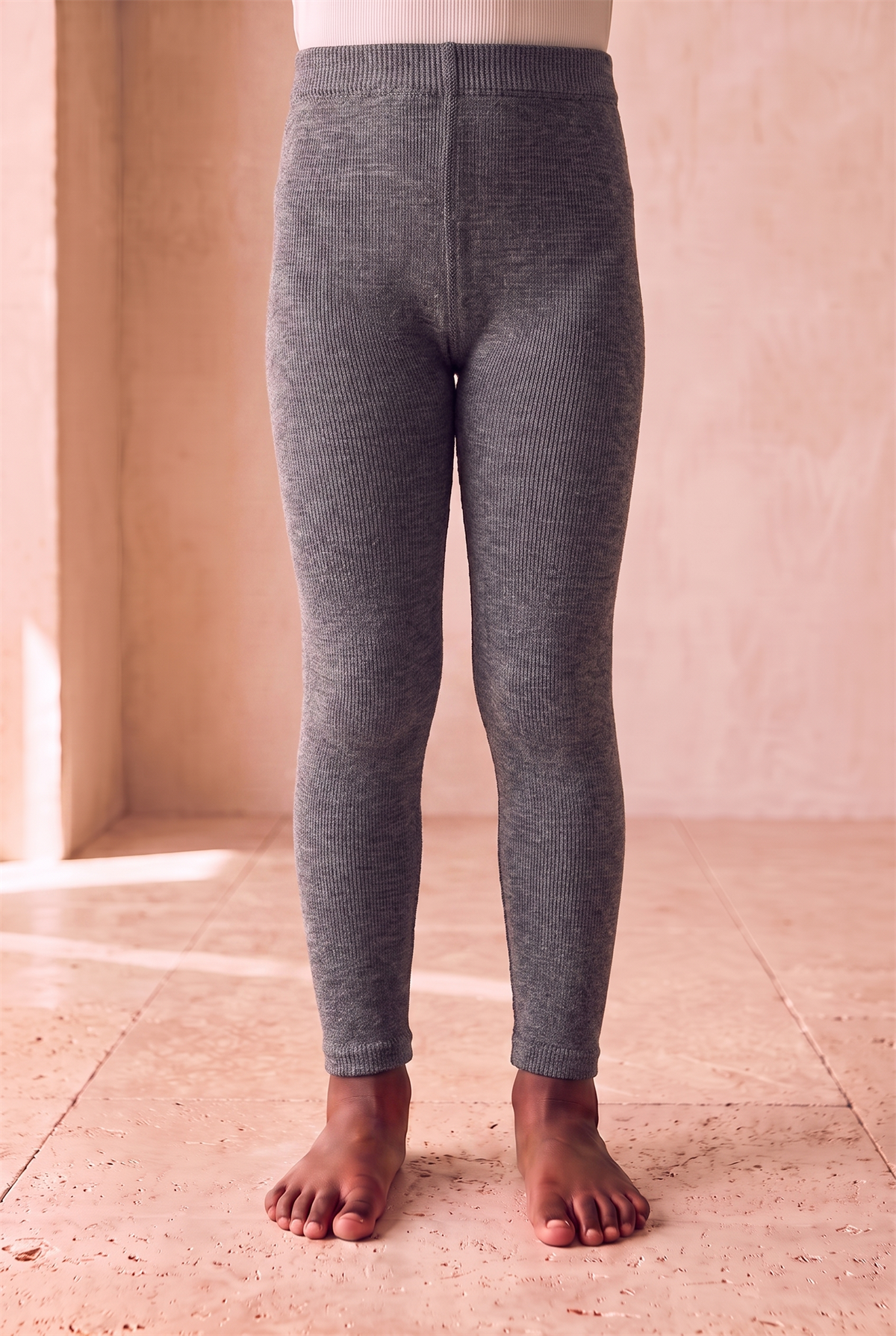 Cotton Kids Tights Dark Gray Melange