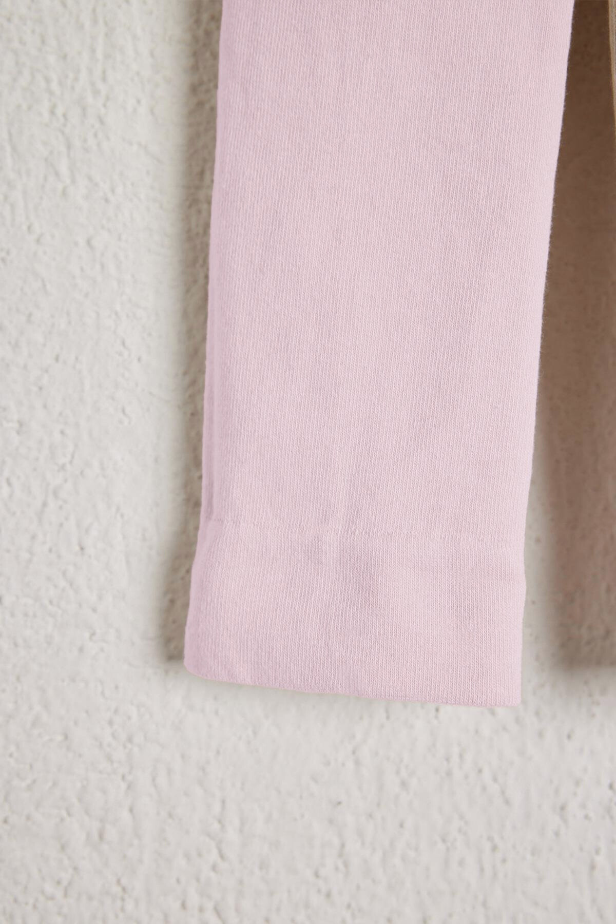 Childrens Cotton Leggings Light Pink