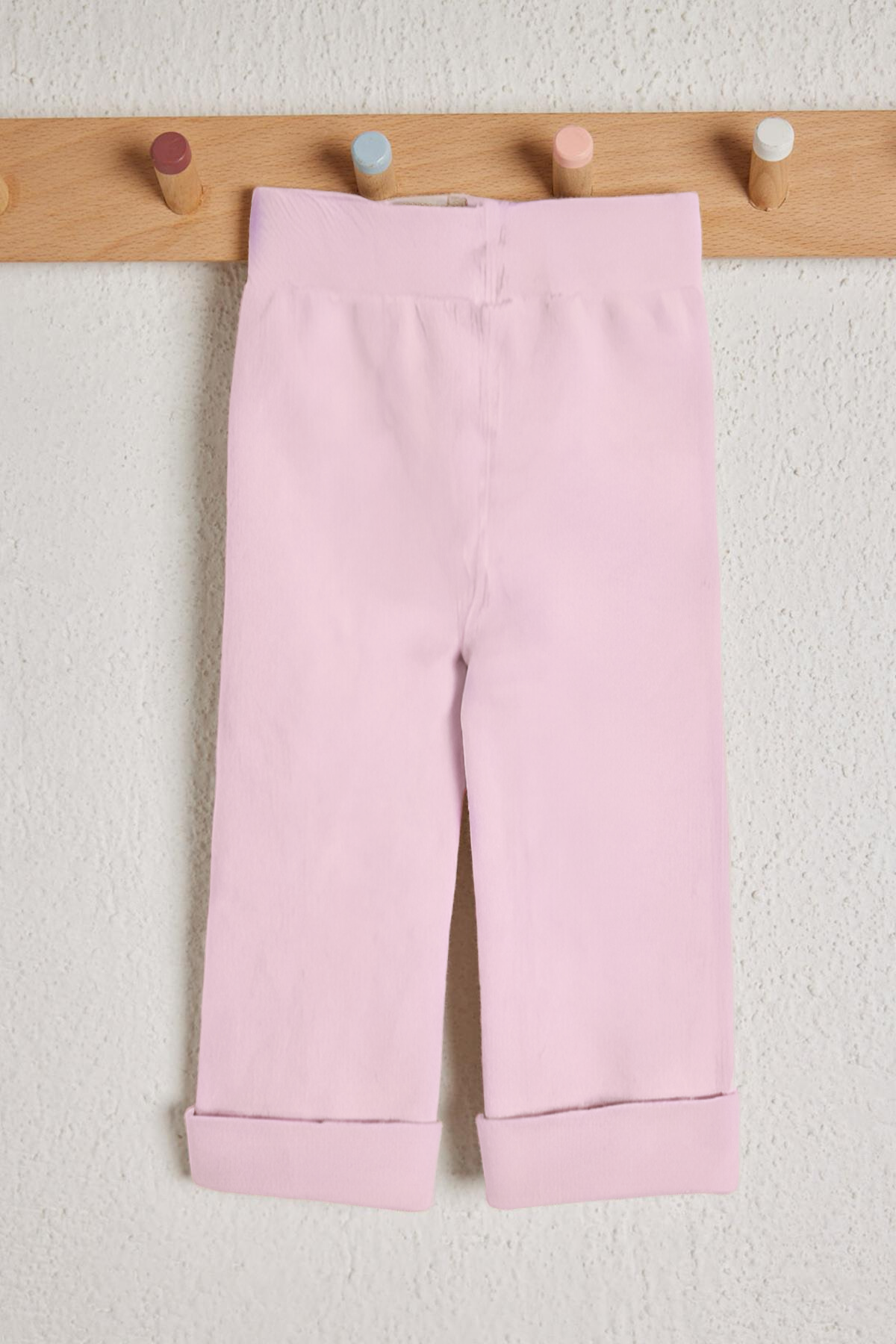 Childrens Cotton Leggings Light Pink