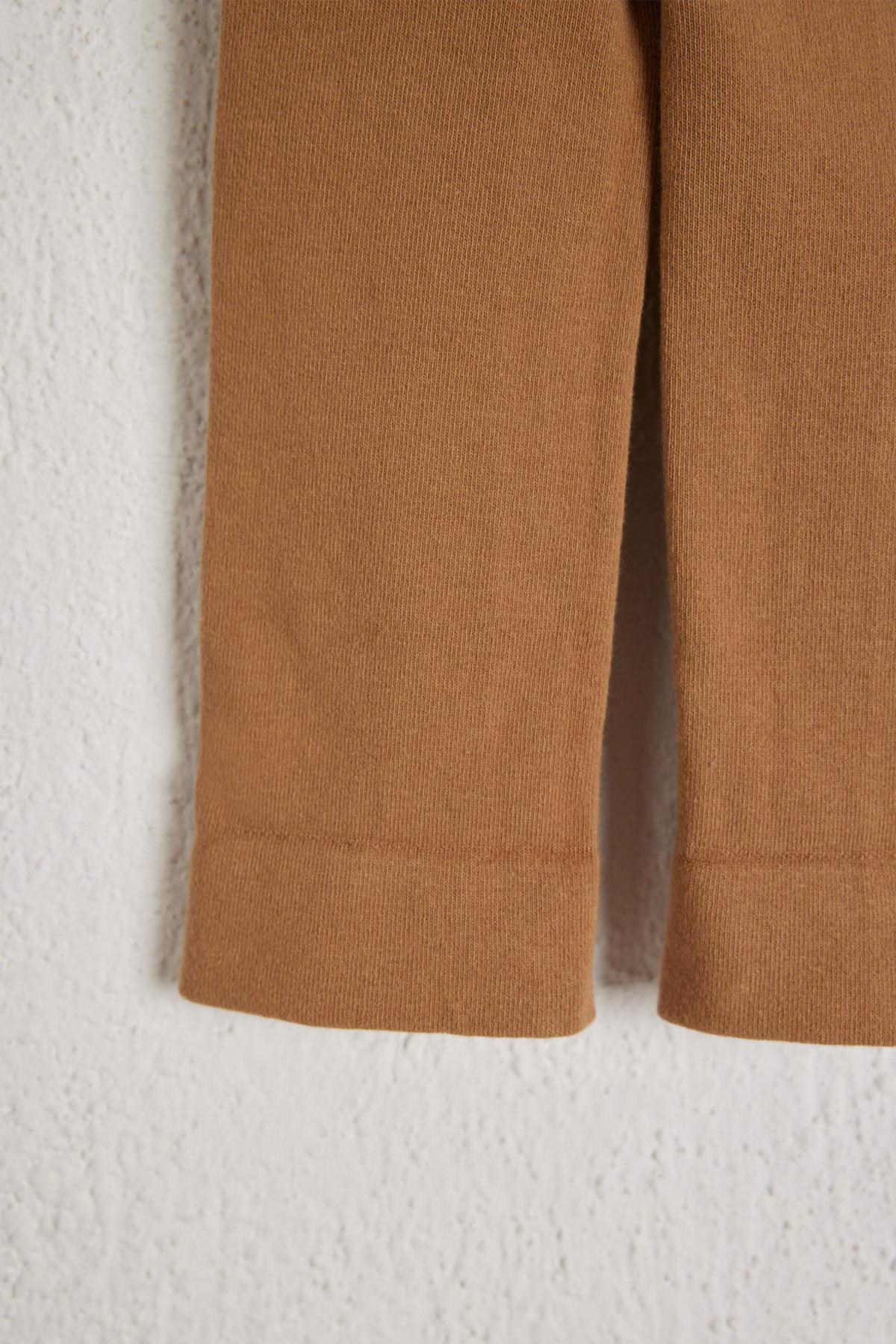 Cotton Childrens Leggings Brown