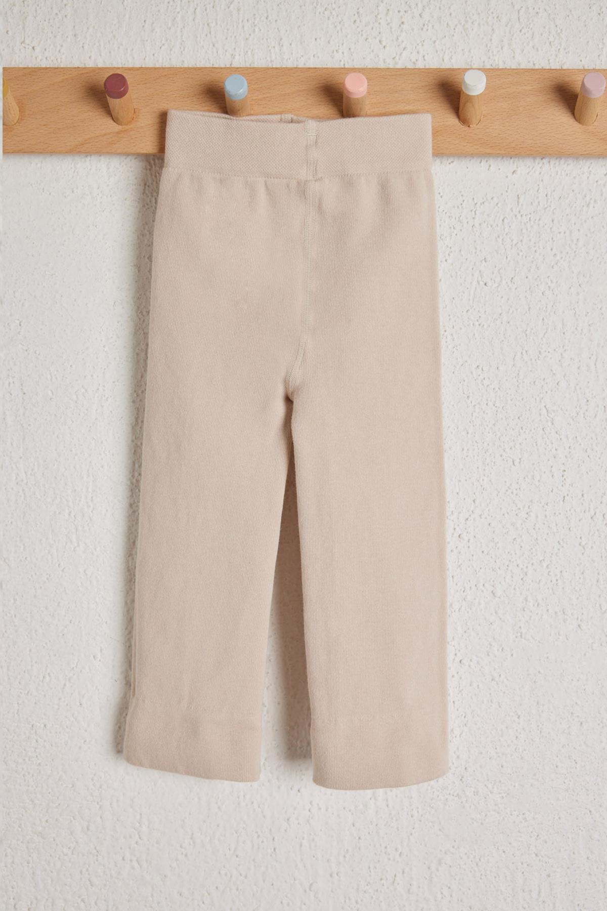 Childrens Cotton Leggings Cream