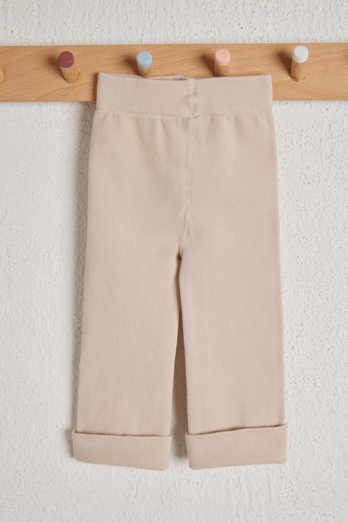 Childrens Cotton Leggings Cream