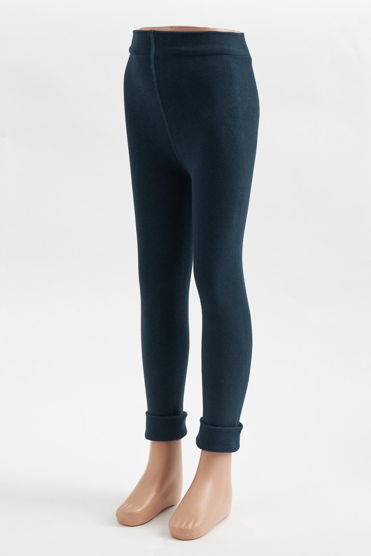 Cotton Childrens Leggings Pants Navy Blue