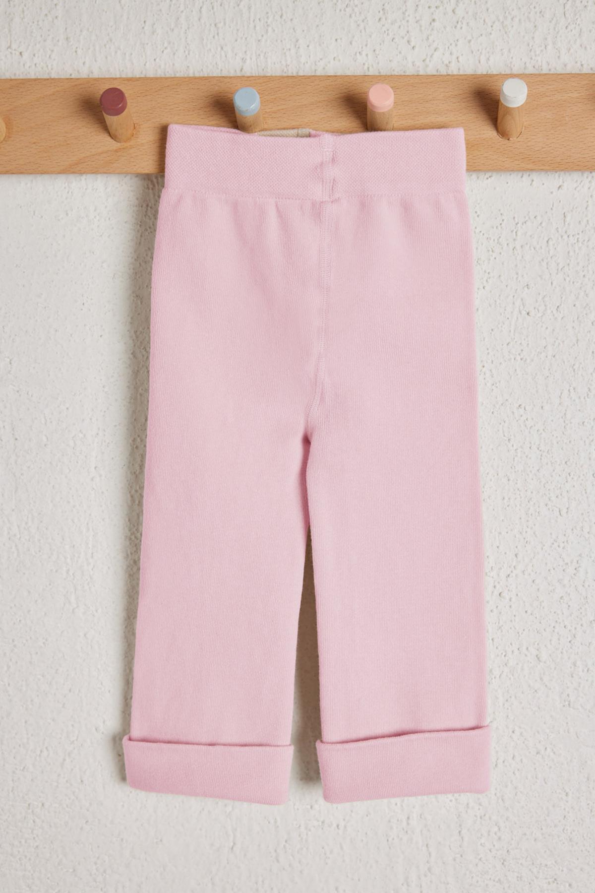 Cotton Childrens Leggings Pink
