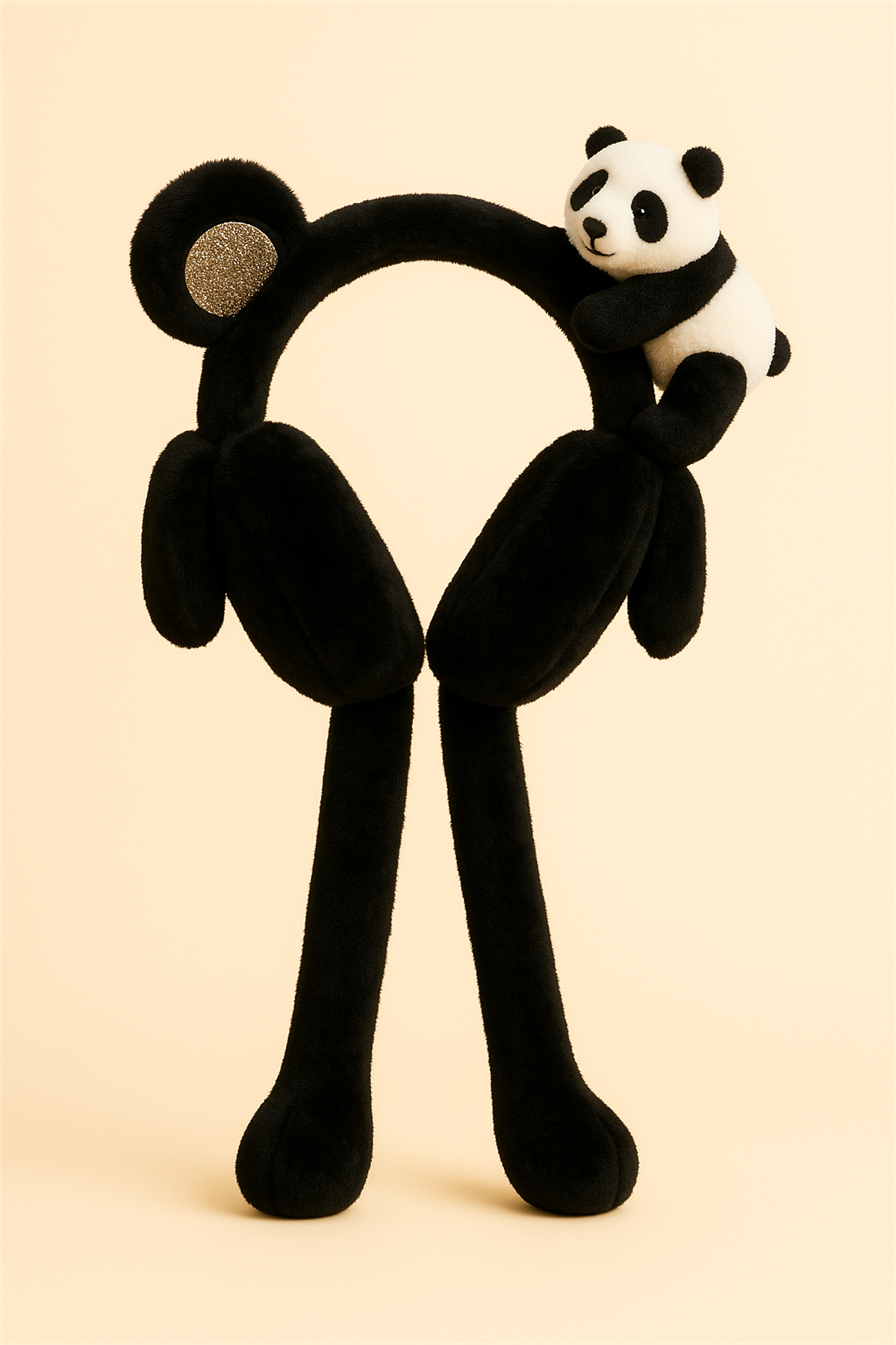 Panda Aksesuarlı Kulak Koruyucu Taç