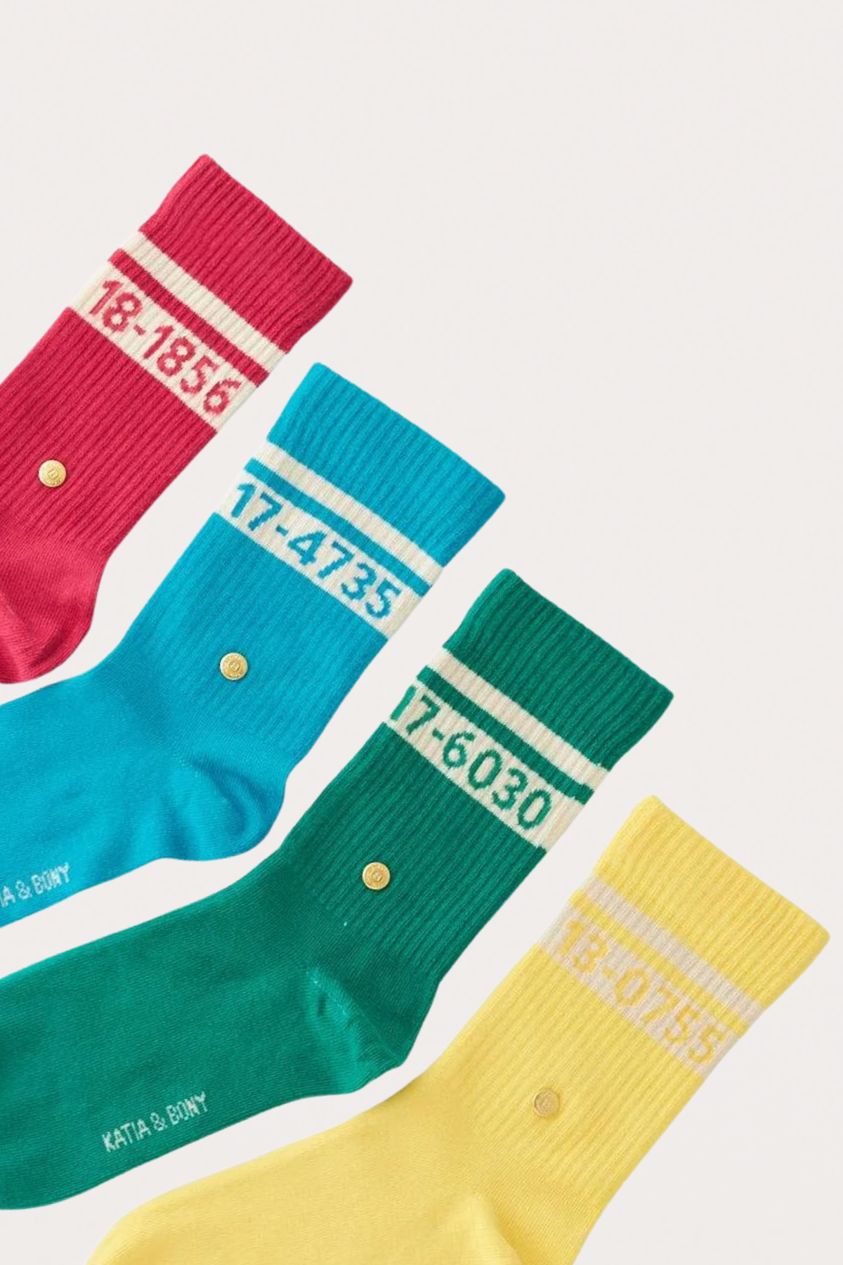 Pantone Colored Set of 4 Socks in Box