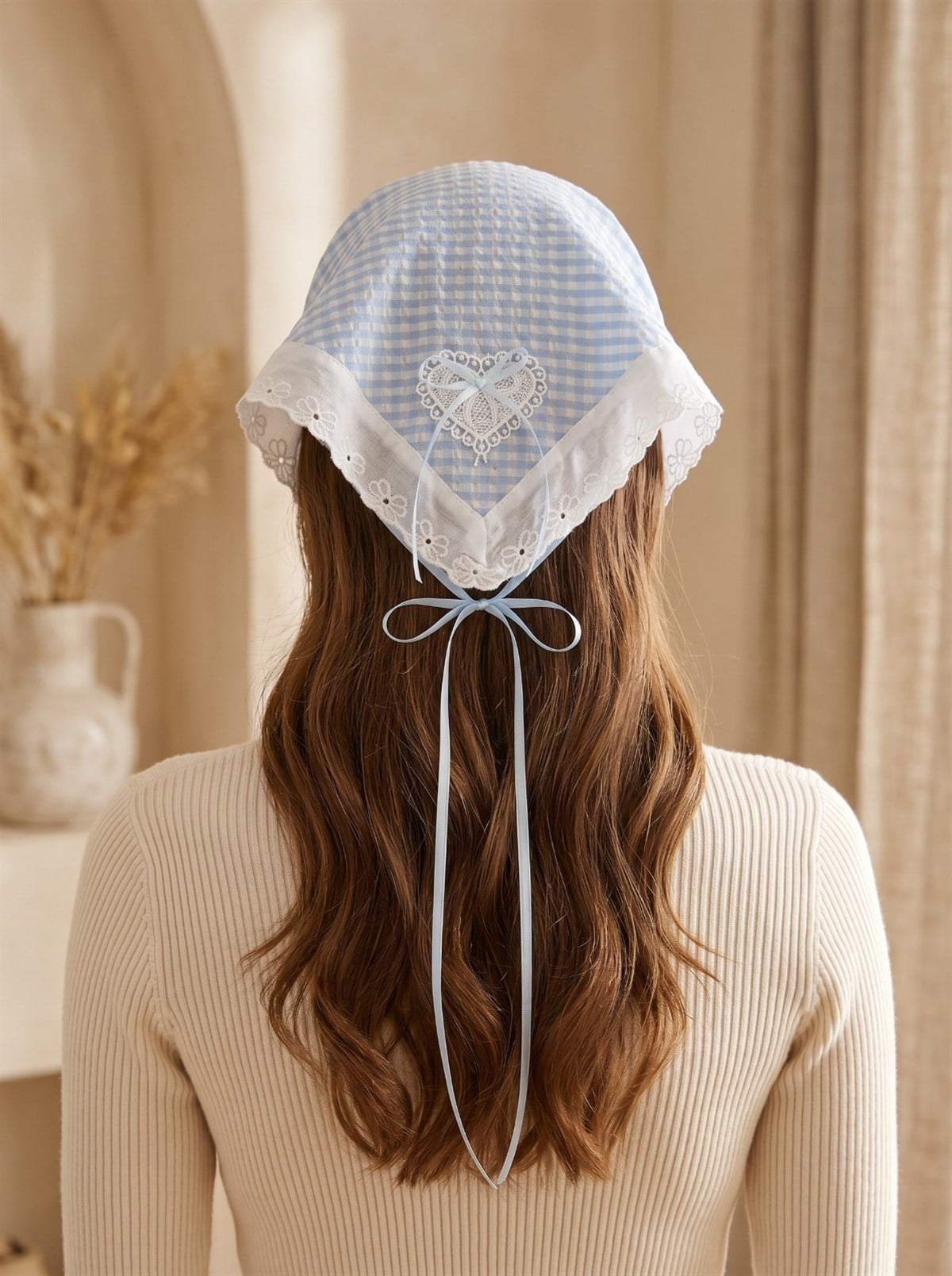 22505G2245 DANTEL TAÇ-26164 MAVİ